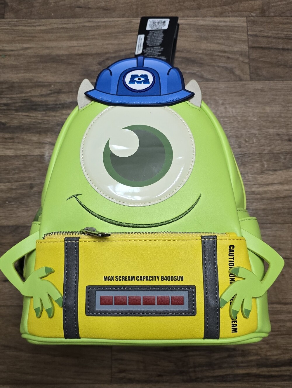 Loungefly Disney Pixar Monsters Inc. Mike Wazowski Mini Backpack NWT
